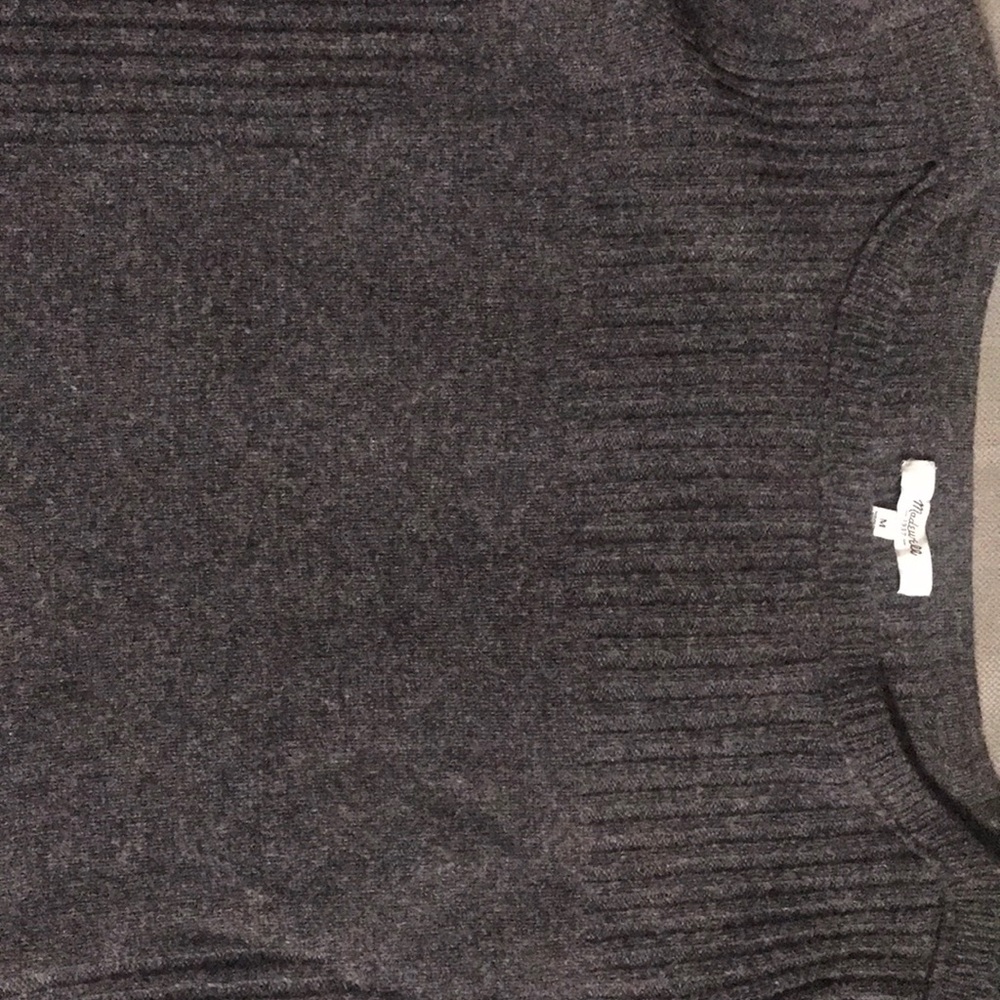 Lightweight Madewell Grey Boatneck Sweater